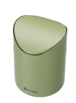 Tafelformaat prullenbak met schommeldeksel, HENDI, 1,2L, Groen, ⌀120x(H)165mm - Afbeelding 2
