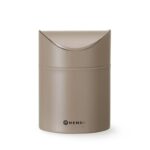 Tafelformaat prullenbak met schommeldeksel, HENDI, 1,2L, Beige, ⌀120x(H)165mm