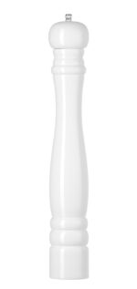 Houten zoutmolen, HENDI, Wit, ⌀65x(H)415mm