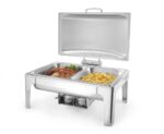 Chafing dish GN 1/1 satin finish, HENDI, Profi Line, 9L, 570x430x(H)290mm - Afbeelding 2