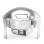 Chafing dish rond satin finish, HENDI, Profi Line, 6L, 465x420x(H)320mm