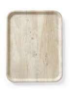 Dienblad van melamine met hout bedrukking, AmerBox, Hout licht, 330x430mm