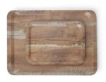Dienblad van melamine met hout bedrukking, AmerBox, Hout, 330x430mm - Afbeelding 3