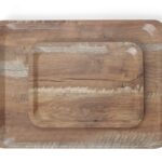 Dienblad van melamine met hout bedrukking, AmerBox, Hout, 240x340mm