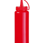 Dispenser flacon, HENDI, 0,35L, Rood, ⌀55x(H)205mm