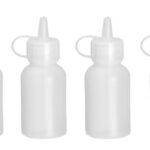 Mini saus dispenser - set van 4 stuks., HENDI, 0,05L, Transparant, ⌀35x(H)100mm