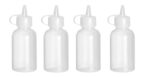 Mini saus dispenser - set van 4 stuks., HENDI, 0,05L, Transparant, ⌀35x(H)100mm