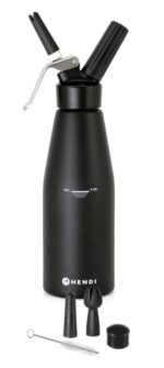 Slagroomapparaat zwart, HENDI, Kitchen Line, 0,95L, Zwart, ⌀95x(H)320mm - Afbeelding 2