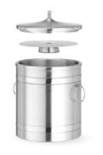 IJsemmer dubbelwandig, BarUp, 5L, Zilver, ⌀200x(H)230mm - Afbeelding 2
