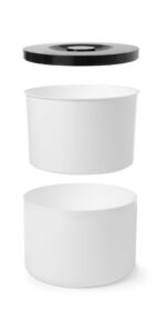 IJsemmer wit dubbelwandig, BarUp, 10L, Wit, ⌀292x(H)220mm - Afbeelding 3