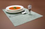 Placemat, geometrisch patroon – set, HENDI, Groen, 6 st., 450x300mm - Afbeelding 4
