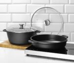 Braadpan met antiaanbaklaag, HENDI, 7L, Zwart, 367x290x(H)122mm - Afbeelding 4
