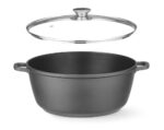 Braadpan met antiaanbaklaag, HENDI, 7L, Zwart, 367x290x(H)122mm - Afbeelding 2