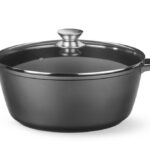 Braadpan met antiaanbaklaag, HENDI, 7,5L, Zwart, 387x310x(H)130mm