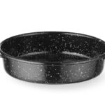 Braadpan "fuente", geëmailleerd, HENDI, Zwart, ⌀200x(H)45mm