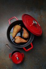 Braadpan geëmailleerd gietijzer, HENDI, 3,7L, Zwart, 317x240x(H)105mm