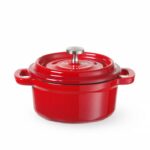 Braadpan geëmailleerd gietijzer, HENDI, 0,27L, Rood, 130x100x(H)48mm