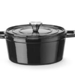 Braadpan geëmailleerd gietijzer, HENDI, 3,7L, Zwart, 317x240x(H)105mm