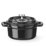 Braadpan geëmailleerd gietijzer, HENDI, 0,27L, Zwart, 130x100x(H)48mm