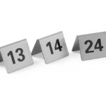Tafelstandaard nummers, HENDI, Nummers 13-24, 50x35x(H)40mm