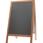 Krijtstoepbord, HENDI, 700x600x(H)1200mm