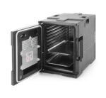 Thermo-geïsoleerde container met verwarmingsfunctie – catering, AmerBox, GN 1/1, 220-240V/200W, 477x680x(H)620mm - Afbeelding 3