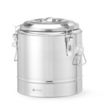 Geïsoleerde draagbare container, HENDI, Kitchen Line, 36L, Zilver, ⌀400x(H)500mm - Afbeelding 6