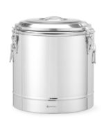 Geïsoleerde draagbare container, HENDI, Kitchen Line, 31L, Zilver, ⌀400x(H)445mm