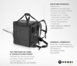 Pizza & voedsel bezorgrugtas geïsoleerd, HENDI, 75,2L, Zwart, 410x410x(H)480mm - Afbeelding 3