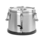 Geïsoleerde draagbare container – met kraan, HENDI, Profi Line, 50L, Zilver, ⌀480x(H)380mm - Afbeelding 3