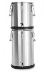 Geïsoleerde draagbare container – met kraan, HENDI, Profi Line, 20L, Zilver, ⌀330x(H)360mm - Afbeelding 2