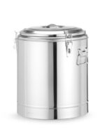 Geïsoleerde draagbare container, HENDI, Kitchen Line, 36L, Zilver, ⌀400x(H)500mm - Afbeelding 2