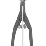 Portioneerlepel voor linkshandigen, Stöckel, 1/40, Zwart, ⌀45x(H)mm