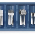 Bestekset met bestekbak, HENDI, Blauw, 525x300x(H)95mm