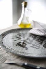 Pizzabord Recipe Collection zwart, HENDI, Zwart, ⌀330mm - Afbeelding 2