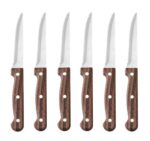 Steakmes - 6 stuks, HENDI, Profi Line, Bruin, 6 st., (L)210mm