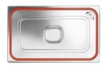 Deksel voor GN containers met siliconenrand, HENDI, Profi Line, GN 1/6, 176x162mm