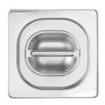 Deksel voor GN containers met siliconenrand, HENDI, Profi Line, GN 1/6, 176x162mm