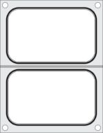 Traysealer matrix, HENDI, 2x container 178x113 mm
