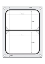 Traysealer matrix, HENDI, Twee-delige container 227x178 mm - Afbeelding 2