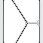 Traysealer matrix, HENDI, Driedelige container 227x178 mm
