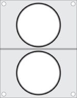 Traysealer matrix, HENDI, 2x soepcontainer ø115 mm