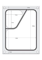 Traysealer matrix, HENDI, Tweedelige colt container colt 227x178 mm - Afbeelding 2