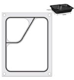 Traysealer matrix, HENDI, Tweedelige colt container colt 227x178 mm - Afbeelding 3
