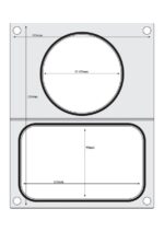 Traysealer matrix, HENDI, 2 containers (1x 178x113 mm, 1x ø115 mm) - Afbeelding 2