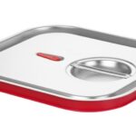 Deksel voor GN containers met siliconenrand, HENDI, Kitchen Line, GN 2/3, 354x325mm
