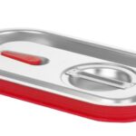 Deksel voor GN containers met siliconenrand, HENDI, Kitchen Line, GN 1/4, 265x162mm