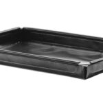 High speed oven bakplaat, anti-aanbaklaag, versterkt, HENDI, Zwart, 290x190x(H)30mm