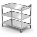 Serveerwagen met 3 bladen – gelast, HENDI, Profi Line, 865x565x(H)950mm