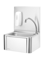 Wasbak - kraan met kniebediening, HENDI, 400x330x(H)560mm - Afbeelding 4